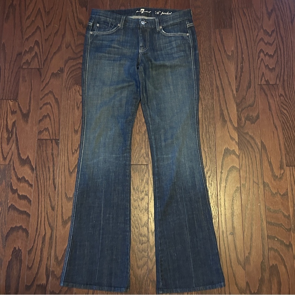 7 For All Mankind ‘A Pocket' Flare Bootcut Leg Jeans Size 28 - Picture 2 of 9